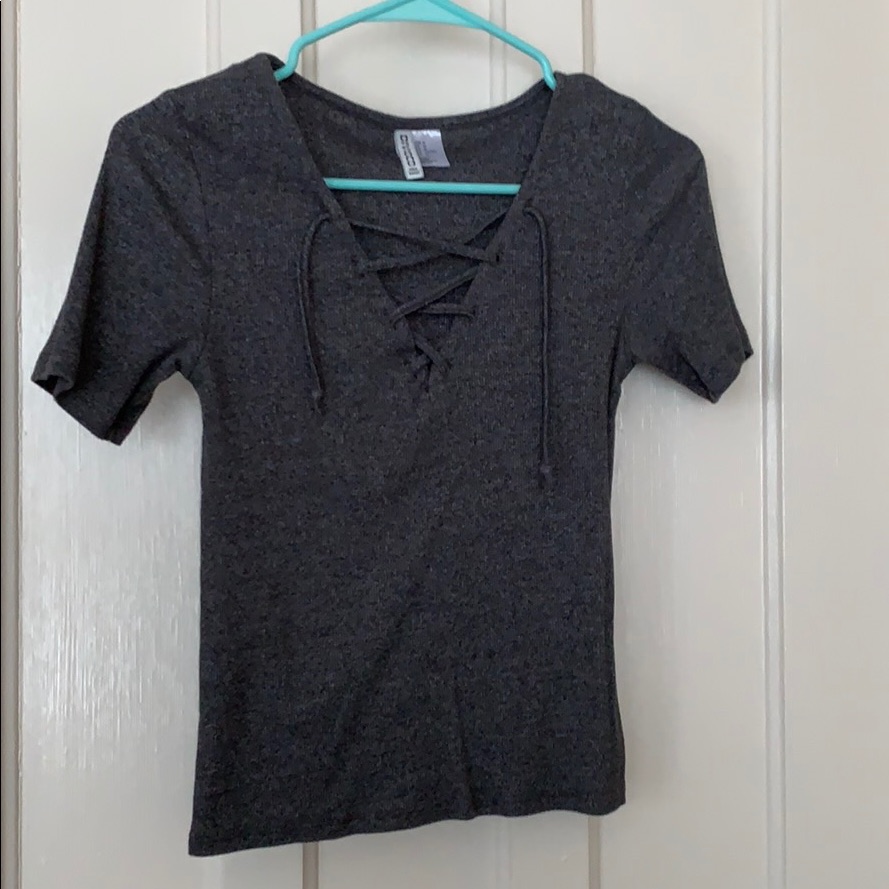Dark Gray Crop Top
